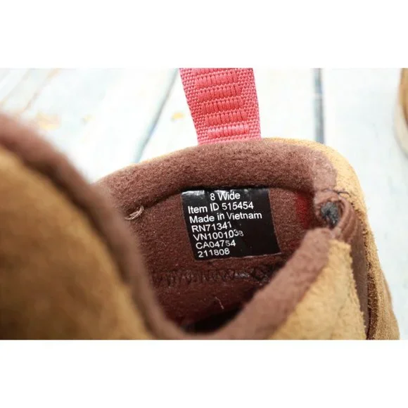 LL Bean Brown Leather Waterproof Insulated Slip-On Snow Sneaker 5 Shoes 8 W - Picture 7 of 9